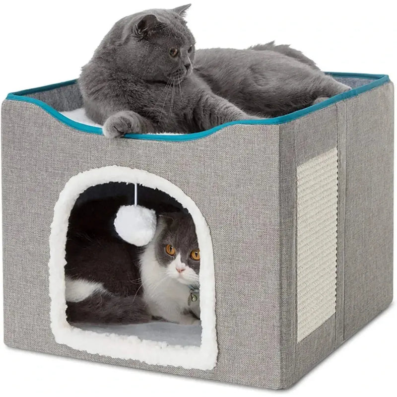 Cat House with Scratch Pad