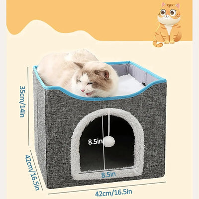 Cat House with Scratch Pad