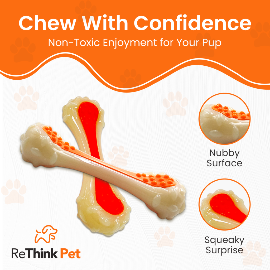 Bacon Scented Dental Bone Chew Toy – Small